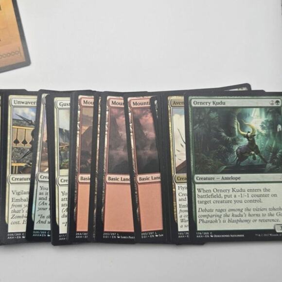 Magic Gathering Amonkhet Playing Cards Pre Loved - Picture 7 of 9